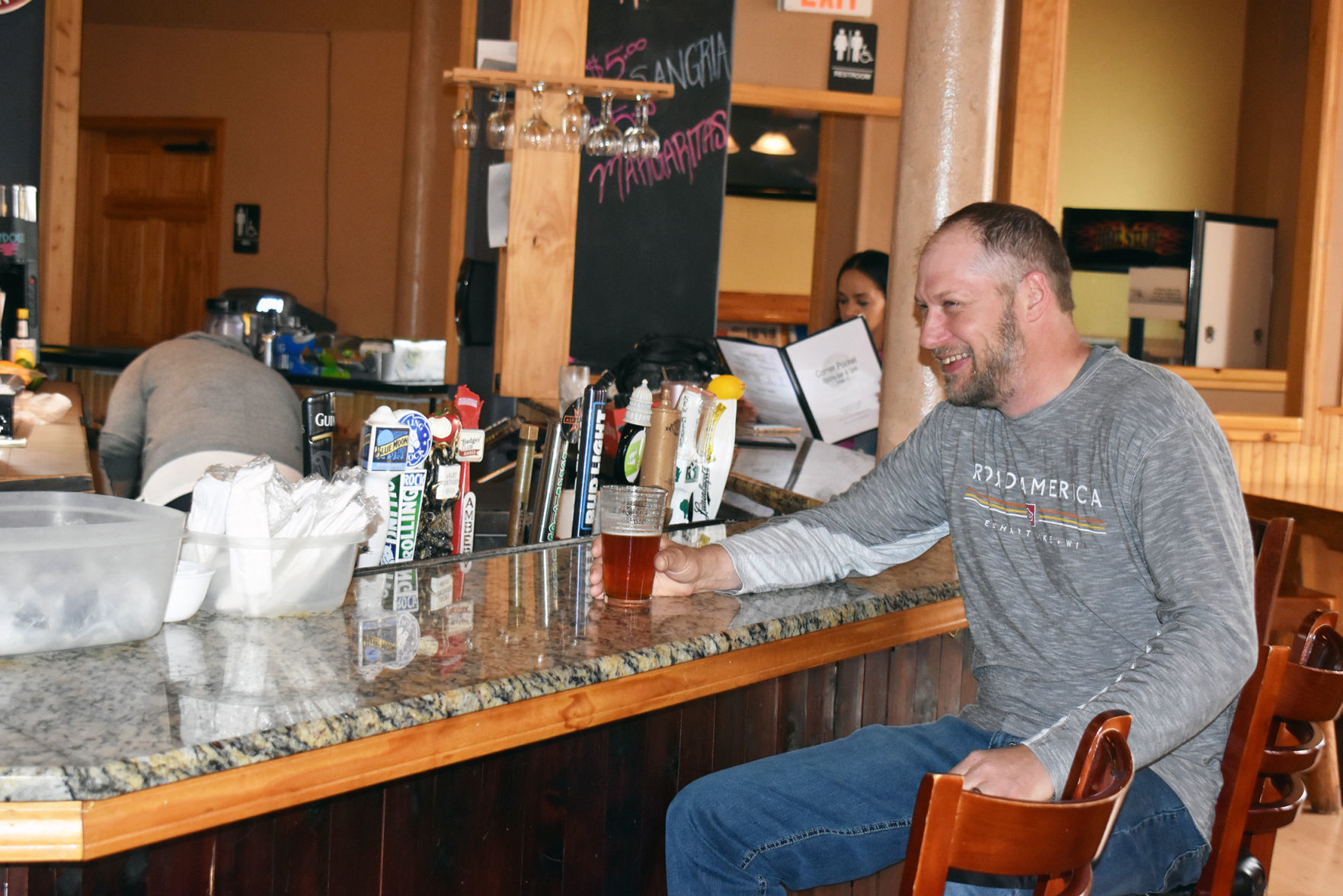 Beer enjoyed at Corner Pocket